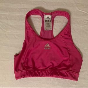 Adidas sports bra small hot pink